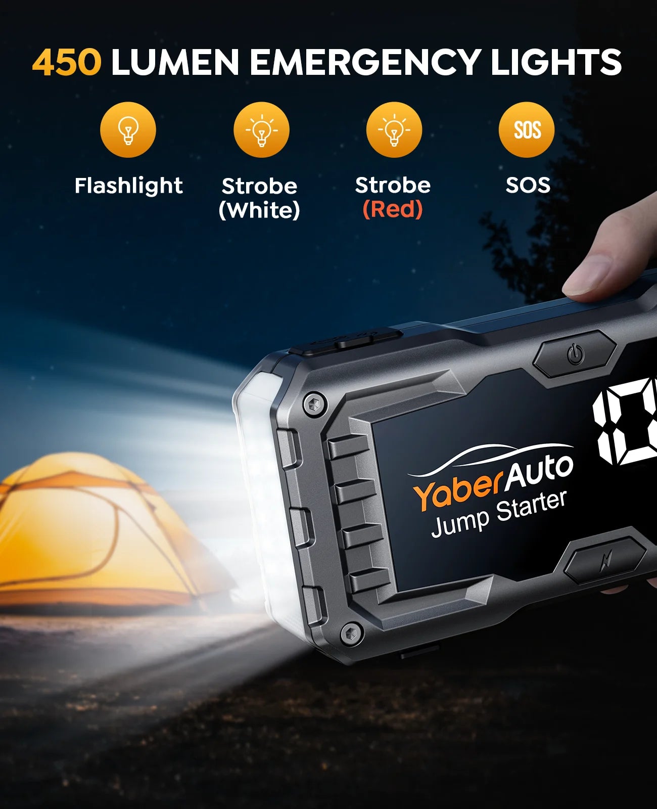 Yaber 4000A Car Jump Starter Power Bank Portable Car Battery Emergency Boosters Starting Device Car Starter 2025 - Merit Sell