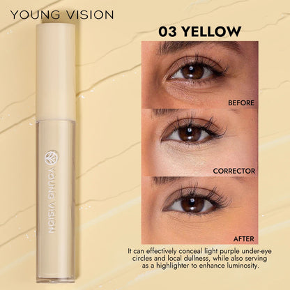 Yellow Orange Liquid Concealer Foundation Primer Base Facial Repair Dark Circles Corrector Skin Tone Purple Brighten Concealer - Merit Sell
