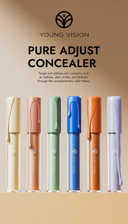 Yellow Orange Liquid Concealer Foundation Primer Base Facial Repair Dark Circles Corrector Skin Tone Purple Brighten Concealer - Merit Sell