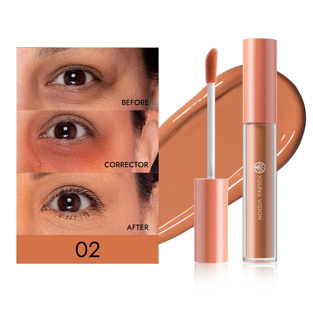 Yellow Orange Liquid Concealer Foundation Primer Base Facial Repair Dark Circles Corrector Skin Tone Purple Brighten Concealer - Merit Sell