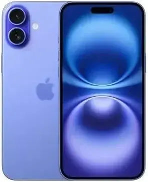 Apple iPhone 16 Plus unlocked in purple showing front screen and dual rear cameras