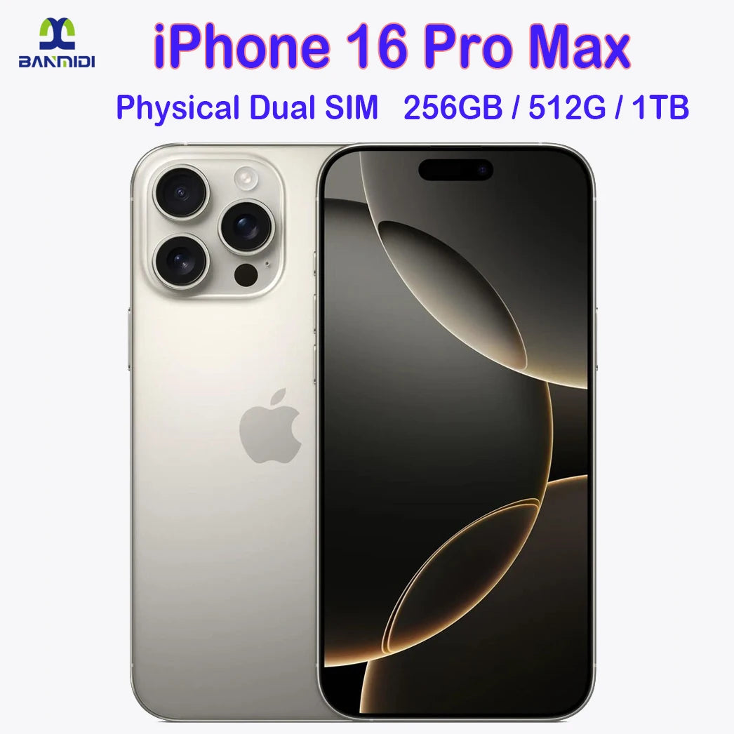 iPhone 16 Pro Max in Silver with Dual SIM and 256GB storage, ideal to buy iPhone 16 Pro Max 256GB online