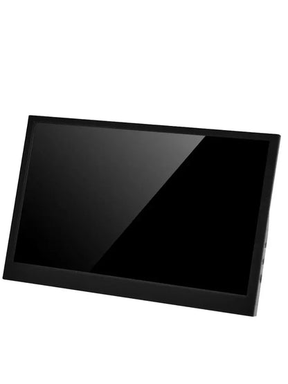 black computer monitor gaming screen angled view for immersive gameplay