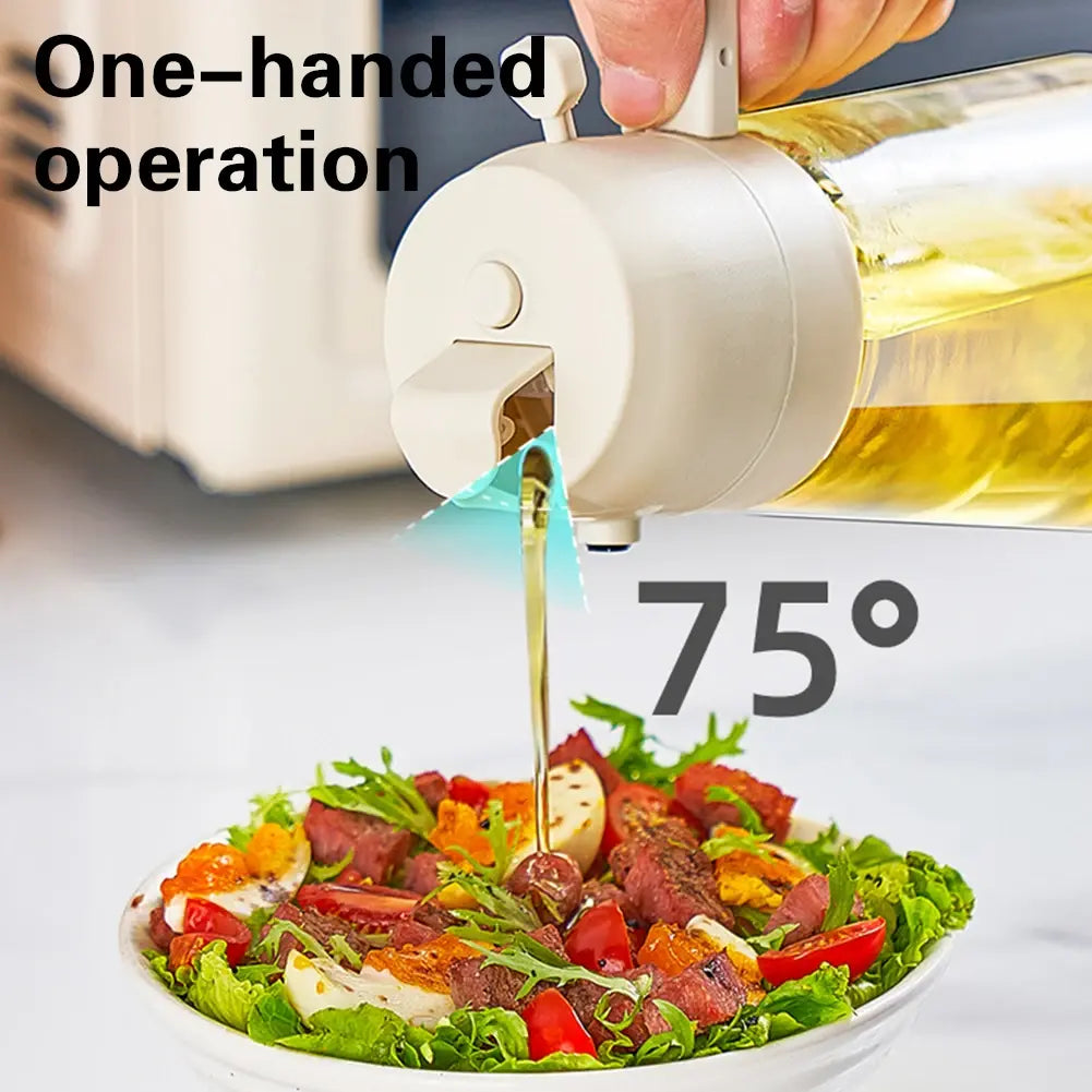 2-in-1 Kitchen Oil Spray Bottle | Efficient Cooking Tool