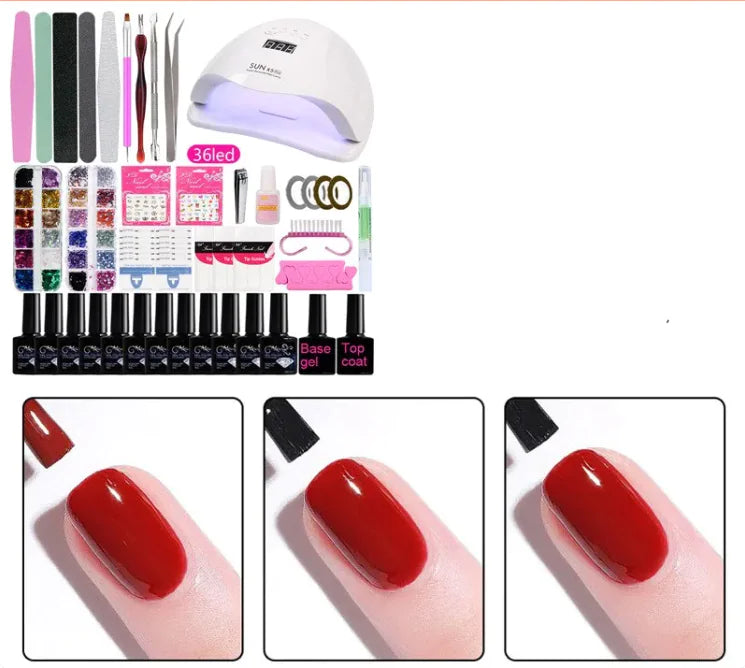 Complete Gel Nail Polish Set