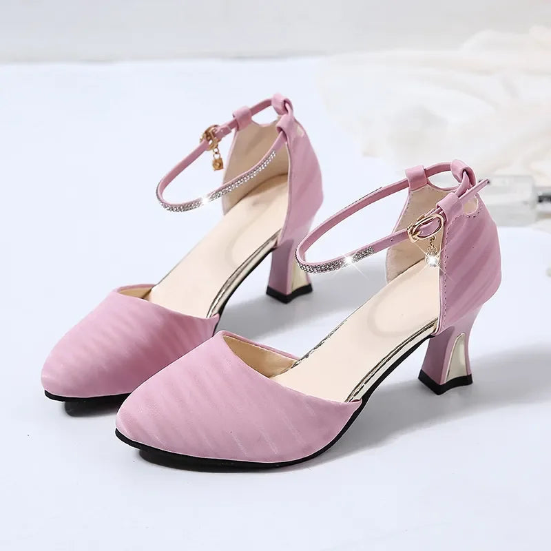 elegant fashion sweet white pu leather stiletto heel shoes for office career women casual street comfort spring summer pump ba38 - Merit Sell