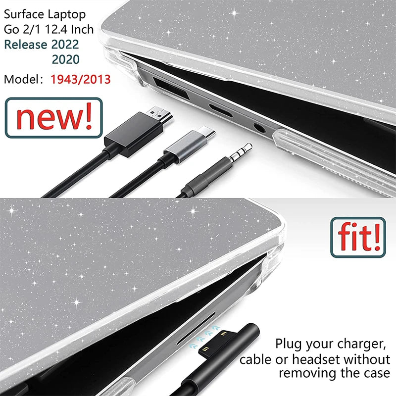 for Microsoft Surface Laptop Go 2 1 Case for Laptop 13.5 A1950 A1951 COVER for Laptop Go 2 12.4 Inch Case - Merit Sell