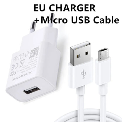 for Xiaomi redmi Charger 5V 2A EU Type-C Micro USB Cable Phone Charging Adapter FOR Redmi Note 11 10 9 3 4 6 7 8 8T Pro 4X 5 5S - Merit Sell