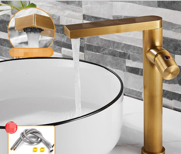 Modern Single Handle Basin Faucet - Stylish Bathroom Tap