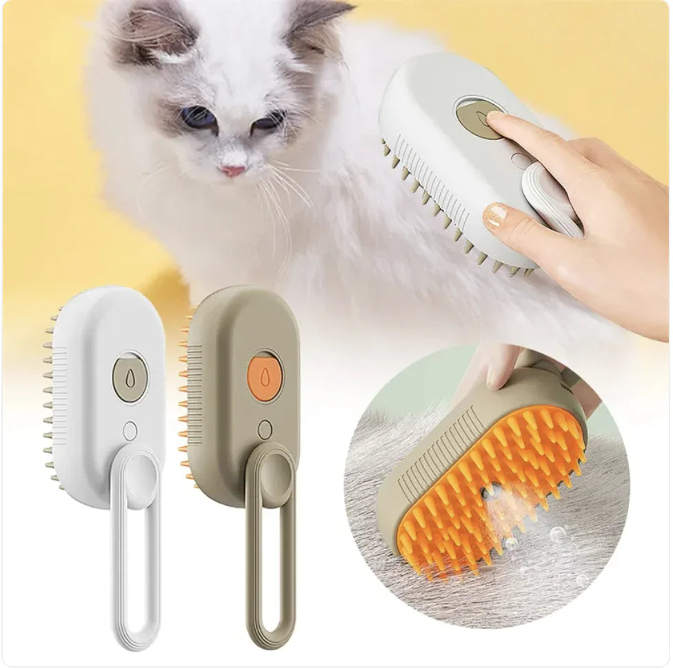 3-in-1 Electric Pet Brush | Groom, De-Shed & Massage