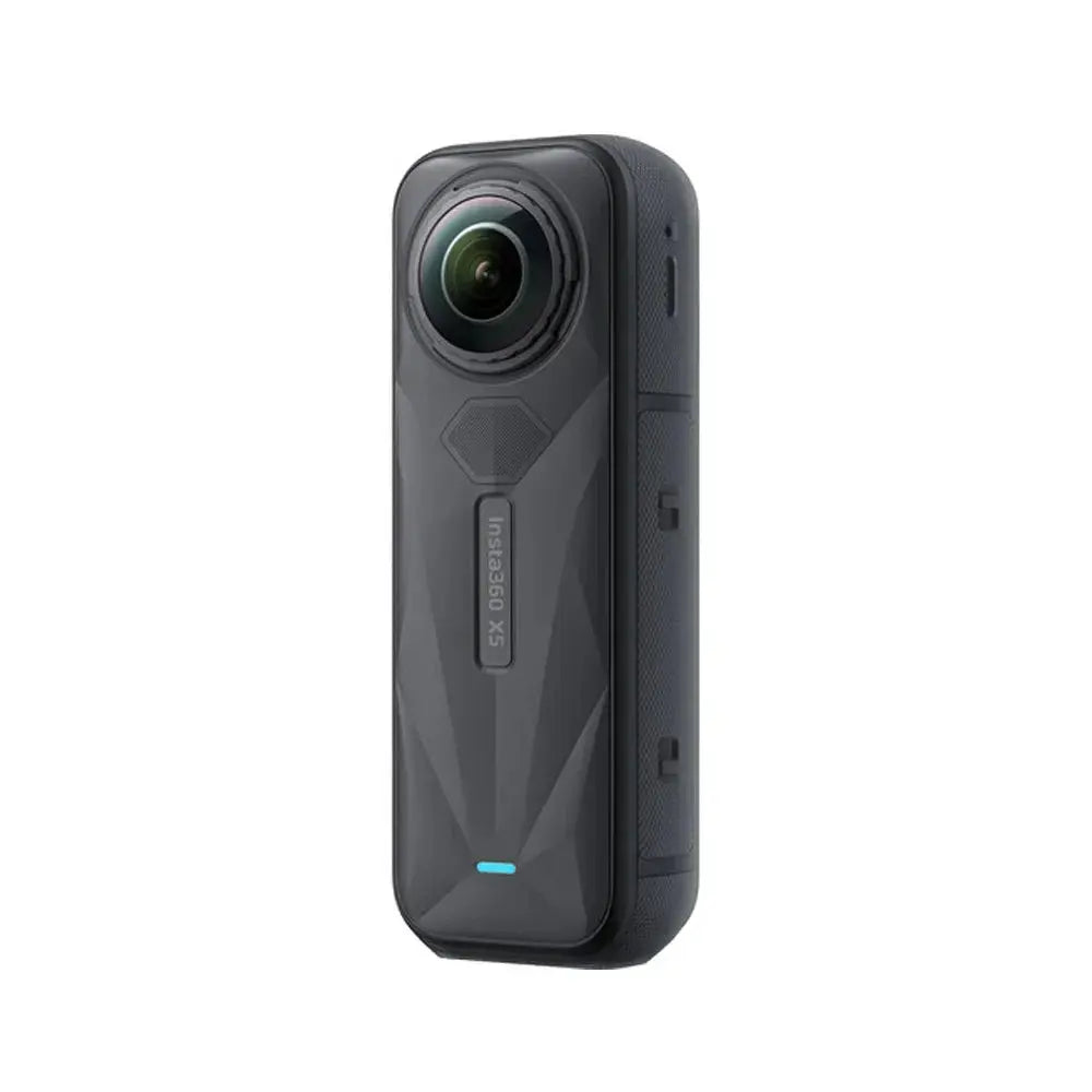 Merit Sell Insta360 X5 8K action camera with dual lenses and sleek black design