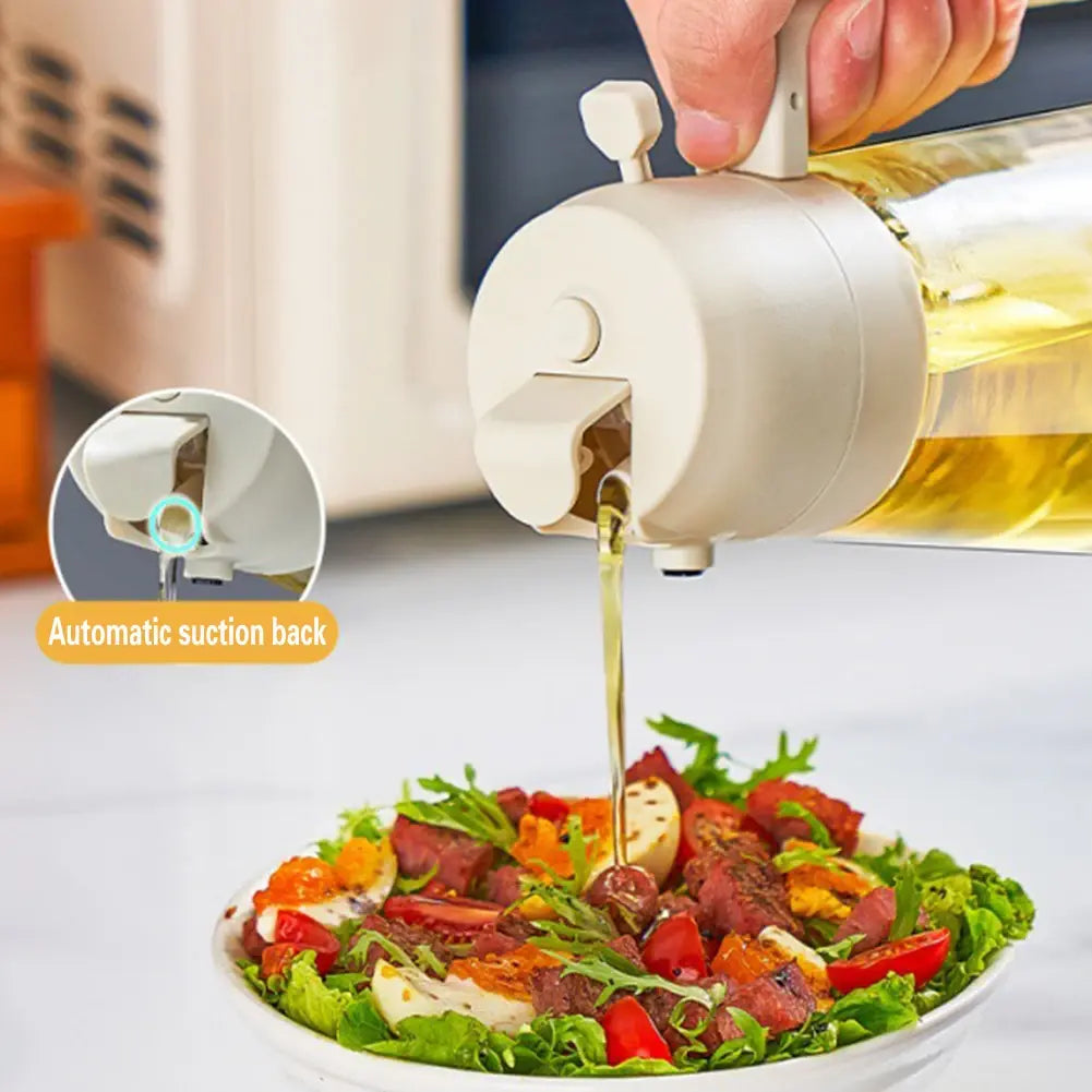 2-in-1 Kitchen Oil Spray Bottle | Efficient Cooking Tool