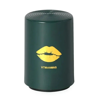 Merit Sell green magnetic automatic bottle opener with gold lips design on front