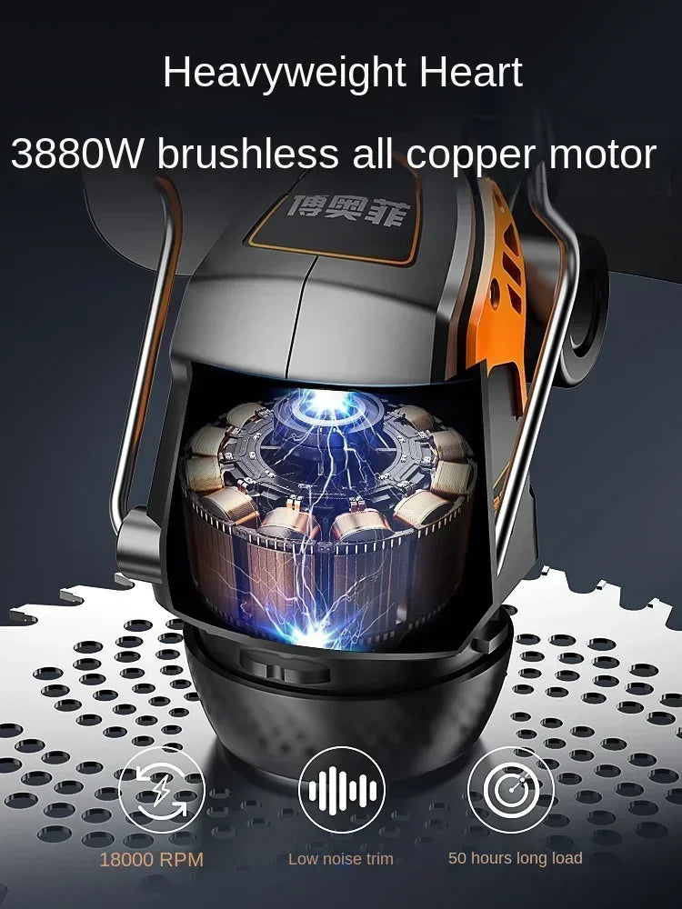 Heavy-Duty Multi-Functional Brush Cutter for Home with 3880W Brushless Motor and Low Noise Operation