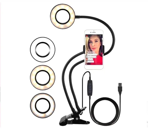 Selfie Ring Light & Phone Holder