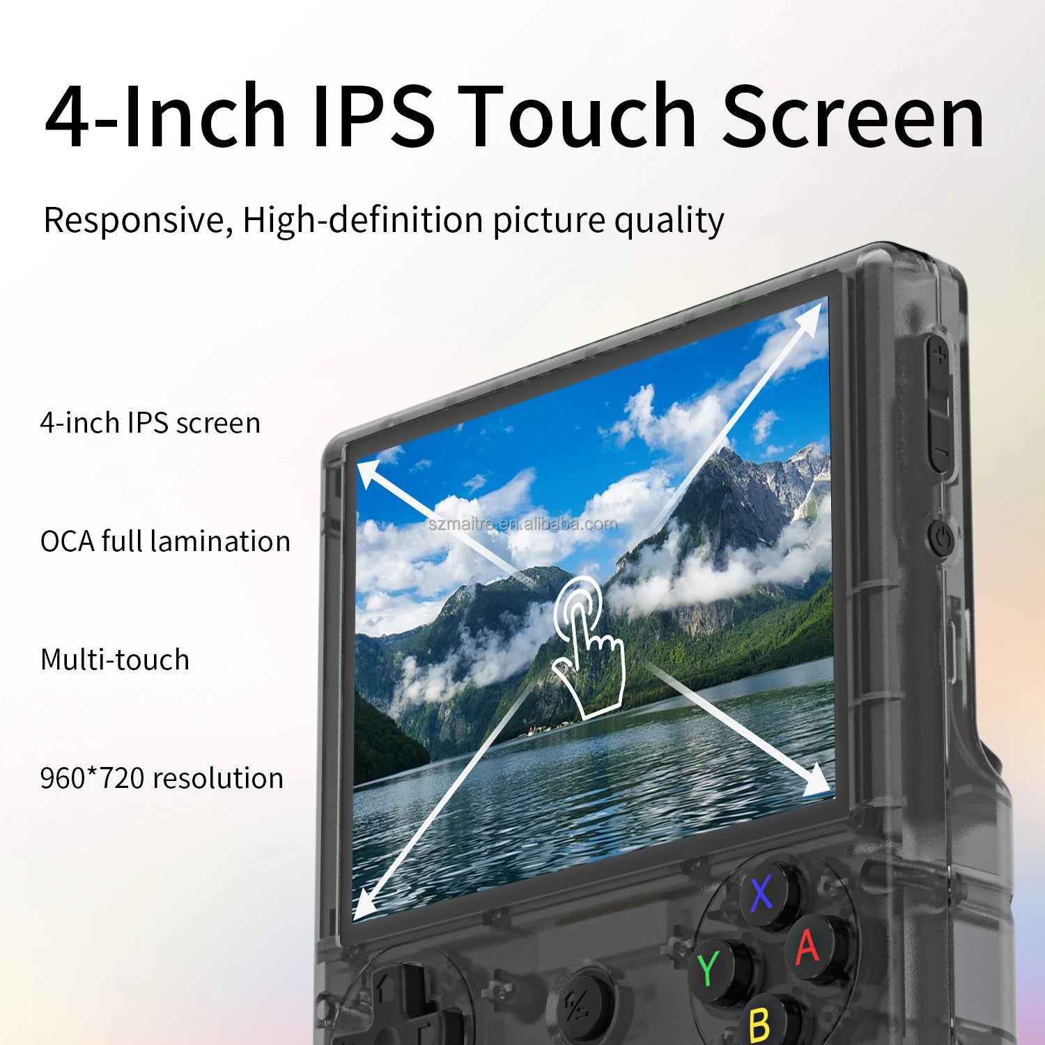 Merit Sell online multiplayer retro game device with 4 inch IPS touch screen and high definition display