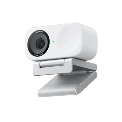 Insta360 Link 2 4K webcam in white with adjustable clip and high resolution lens