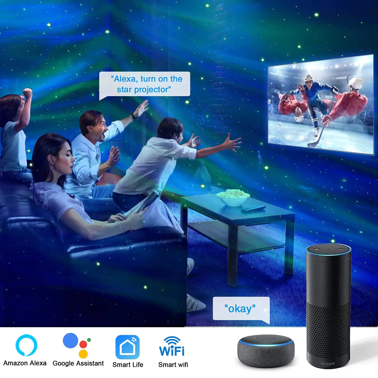 Aurora Galaxy Projector | Bluetooth Enabled