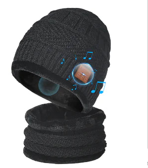 Beanie with Headphone Speaker & Mic - Stay Warm & Connected