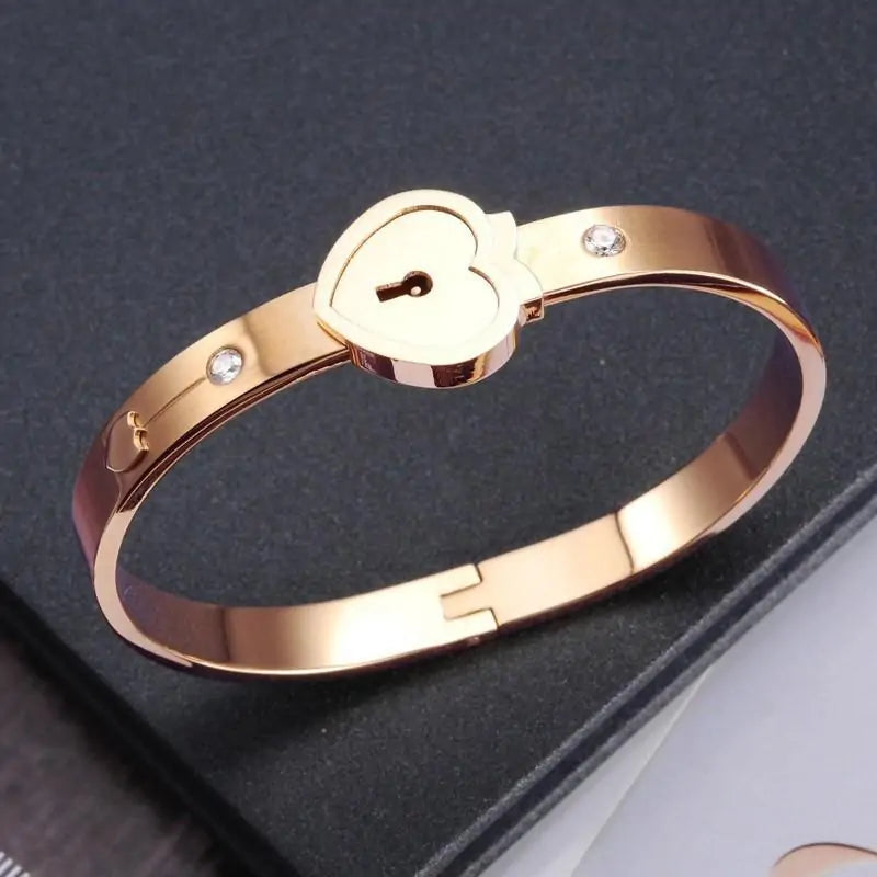 Rose Gold Love Lock Set